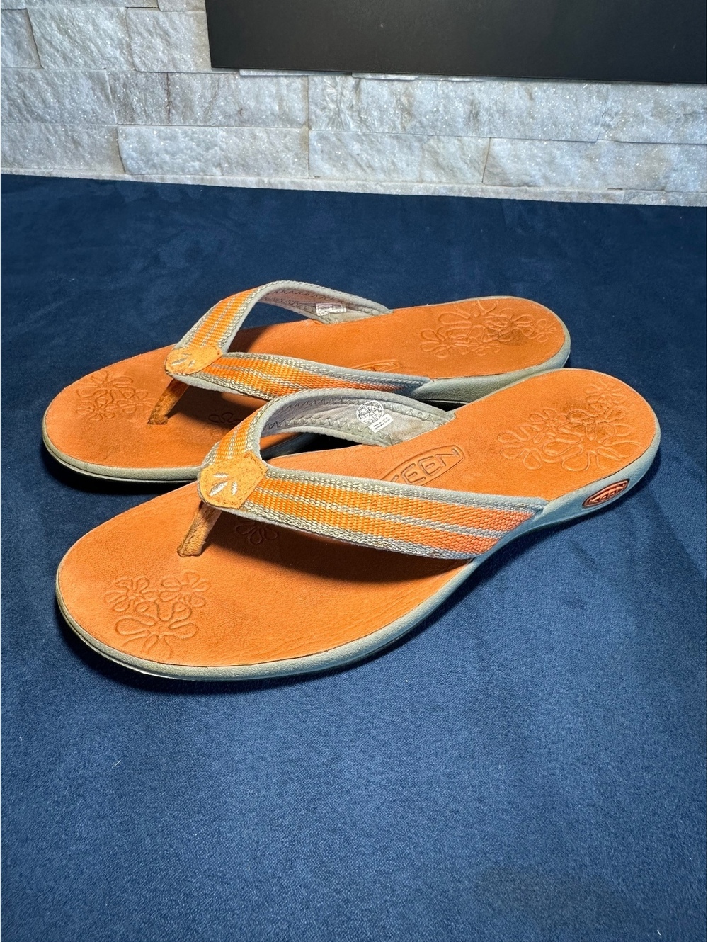 Keen Women's Orange and Gray Flip Flop Sandals Size 8.5 US
